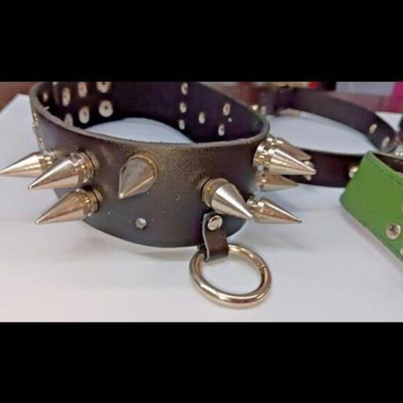 8 Chokers Necklaces Spiked Collars Gothic Punk Jewelry ! - Picture 12 of 13